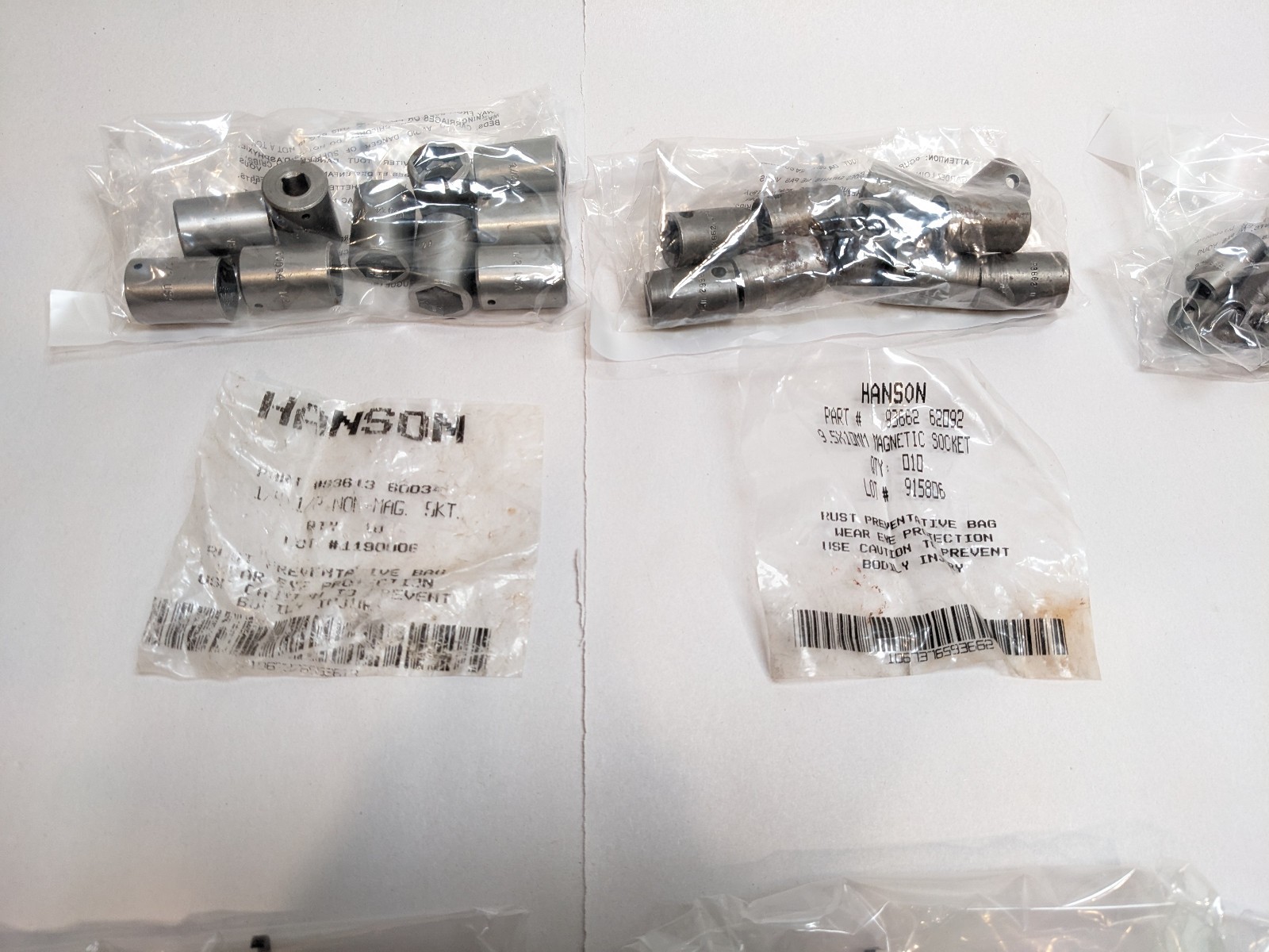 LARGE Lot (120+) Hanson Magnetic Sockets Mechanics Tools USA MADE