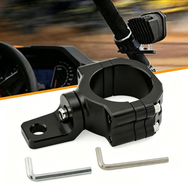 Round Bar Light Mount Bracket for UTV Vehicle Bar Setups Kit