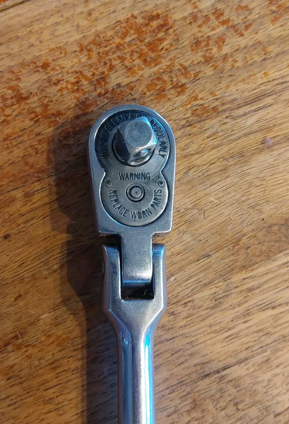 Snap On ~ F731A ~ Flex Head 3/8″ Drive Ratchet ~ Made In USA