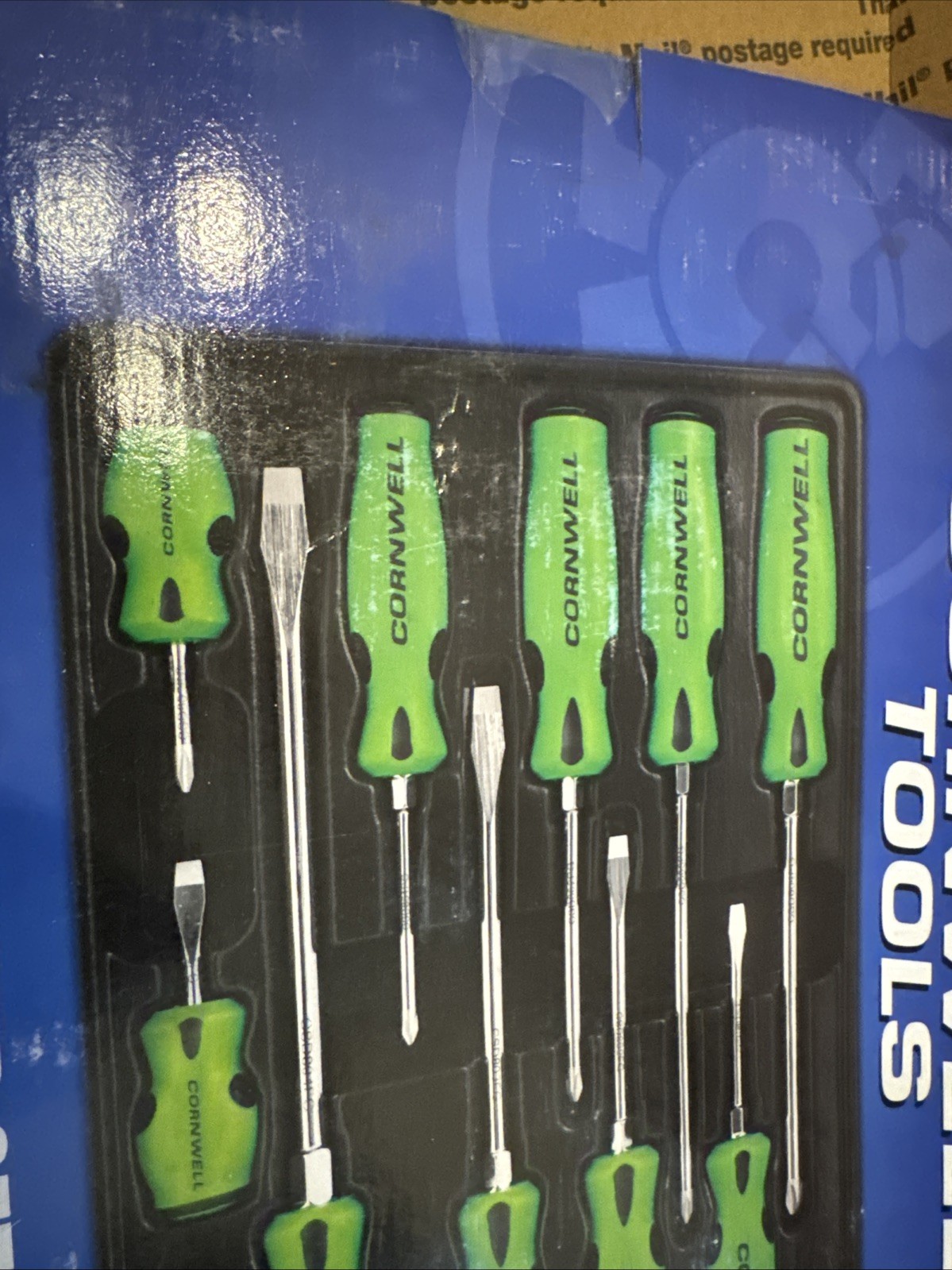 Cornwell Tools 10pc. Screwdriver Set Green Flat & Philips (CSD810SG)