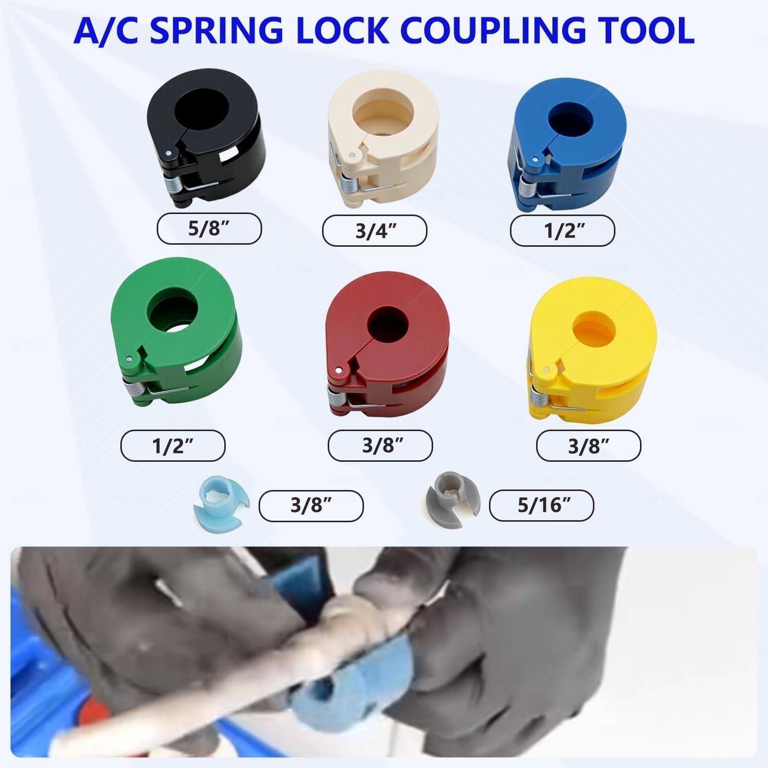 ZKTOOL 46Pcs Master Quick Disconnect Tool Set Fuel Line Disconnect Tool Kit