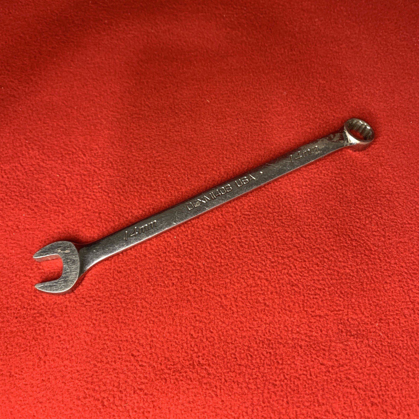 Snap-On 14MM 12PT Metric Chrome Combination Wrench USA OEXM140B