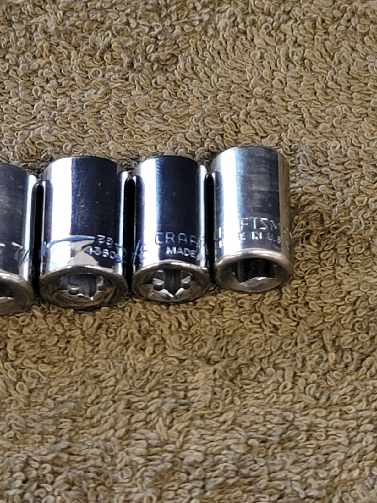 15 Craftsman 9/16″ to 5/32″ Sae Socket Set 1/4″ Drive G2 USA