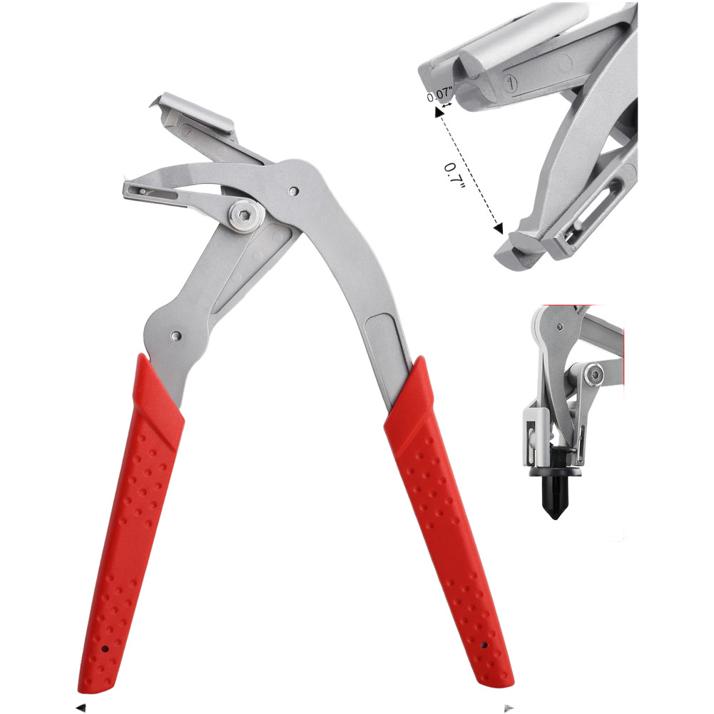Stainless Steel Car Trim Clip Remover Tool for For plastic Rubber Fasteners