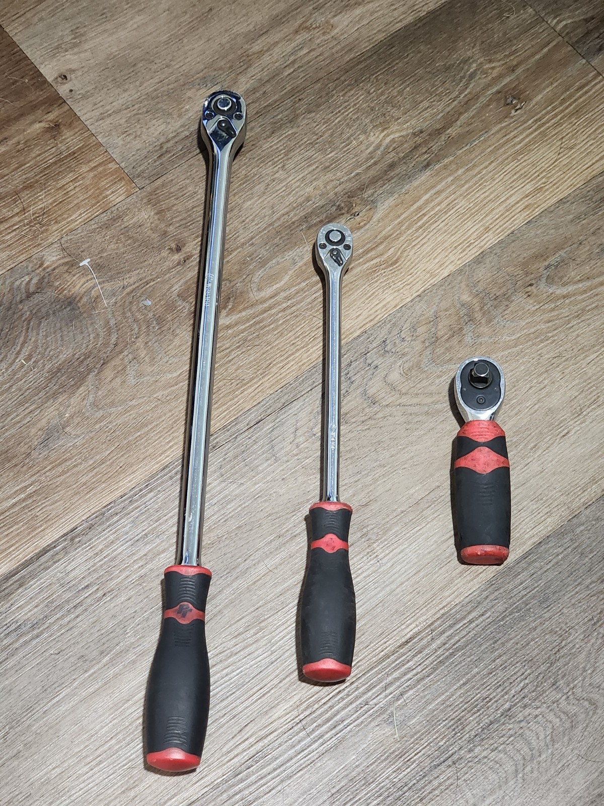 Performance Tool ¼&⅜ Drive Ratchets Set Of 3 Long And Short Handle