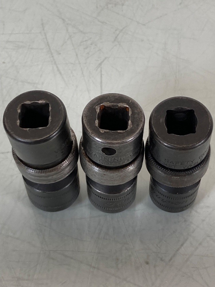 Snap-on 3/8″ 212IPFM Drive 6 Point Metric Swivel Impact Socket Set 11PC 9mm-19mm