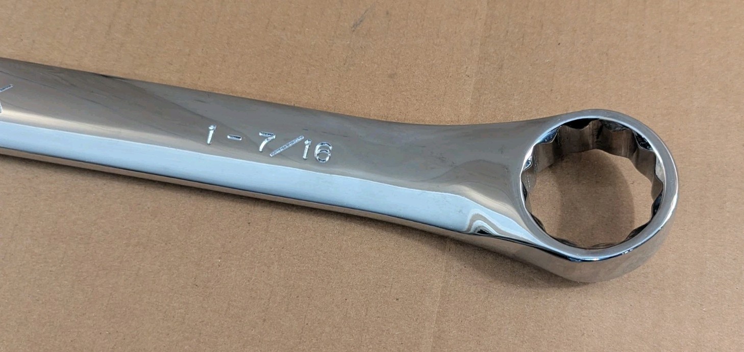 SK Tools 1-7/16″ 12 Point Fractional Long Combination Chrome Wrench 88246