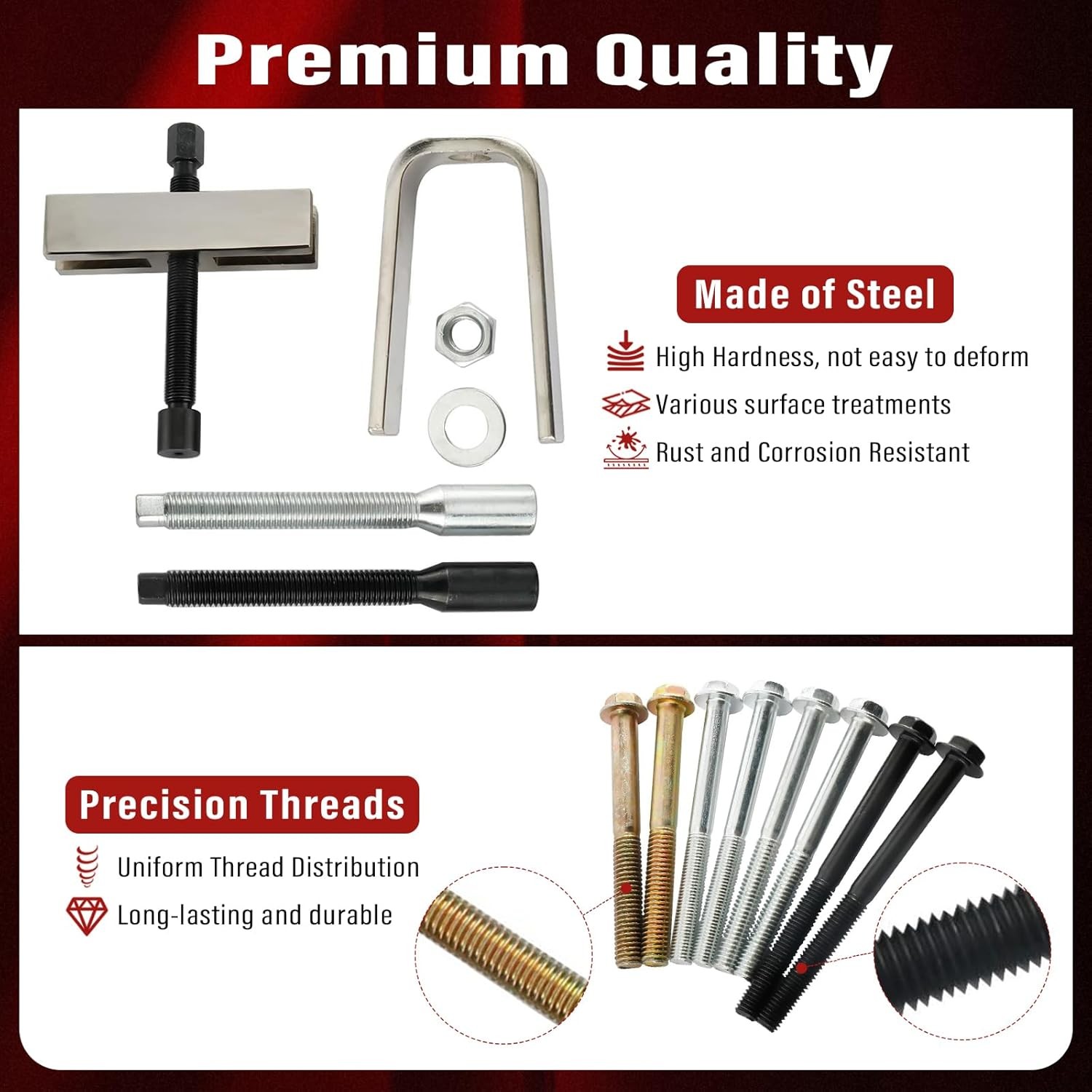 8MILELAKE Steering Wheel Puller Set Kit Equipment Auto Tools Parts Accessories