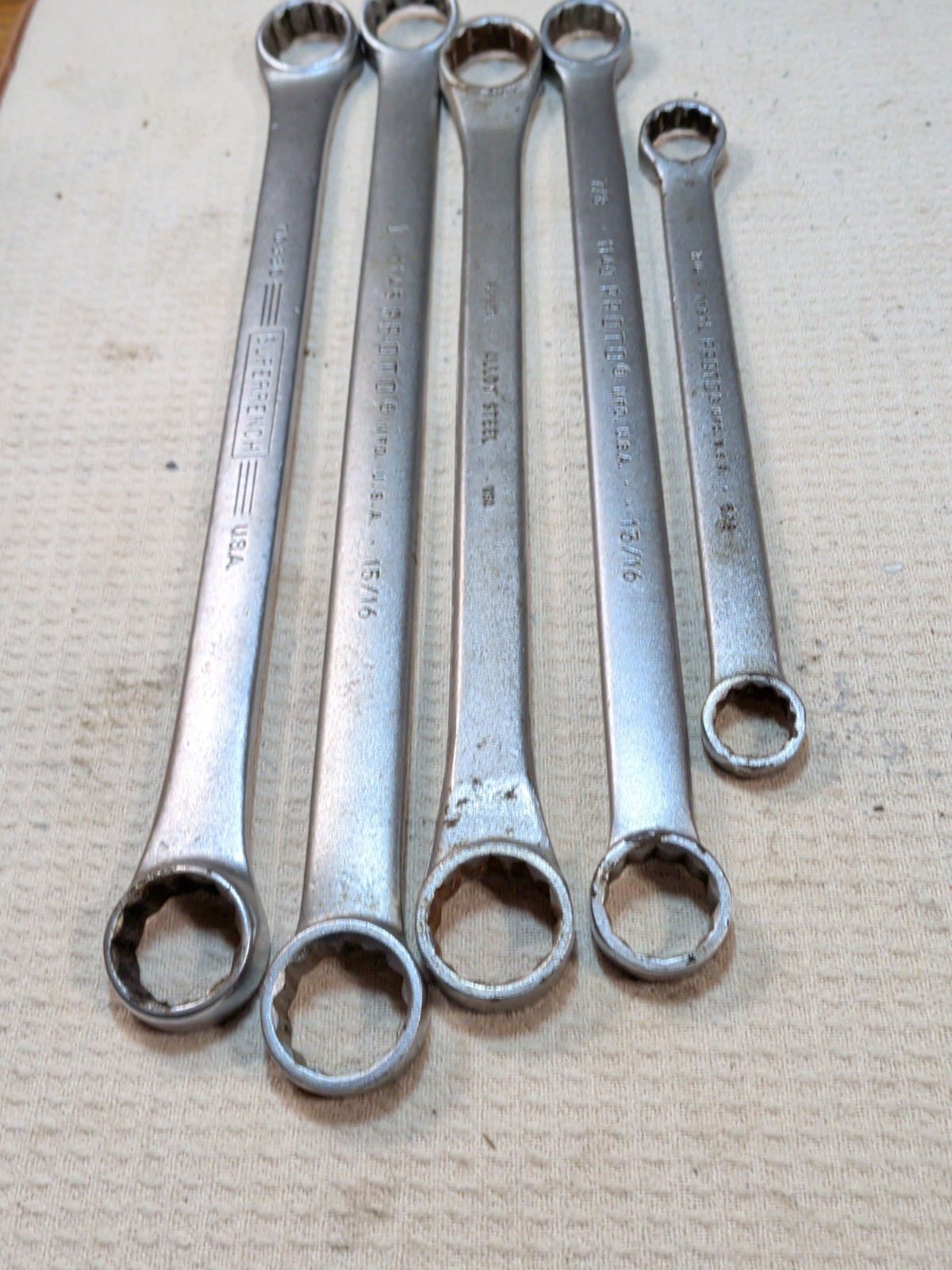 Vintage PROTO Professional Williams New Britain BOX END WRENCH SET OF 5, 1145
