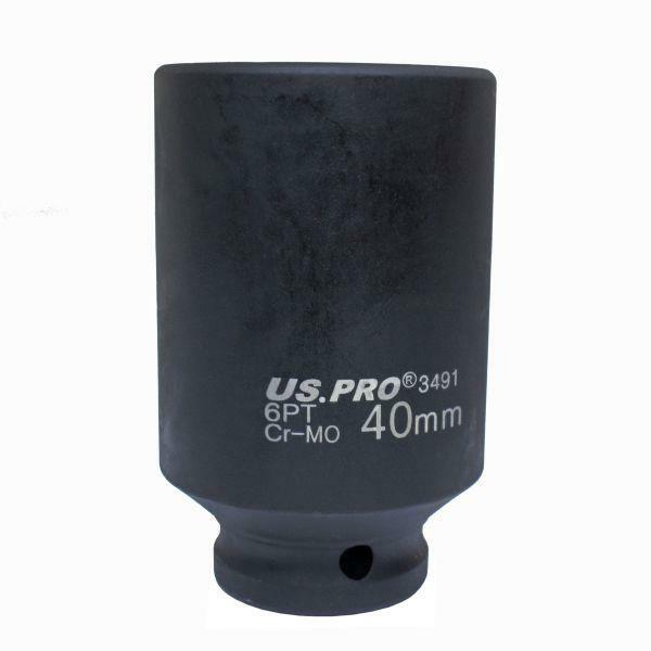 US PRO Tools 40mm 1/2″ dr 6 Point Deep Hub Nut Socket, Gearbox etc 3491