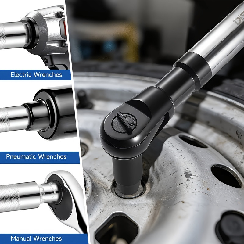 Automobile repair manual tools: 1/2″ heavy-duty 3-in-1 offset wrench extension,