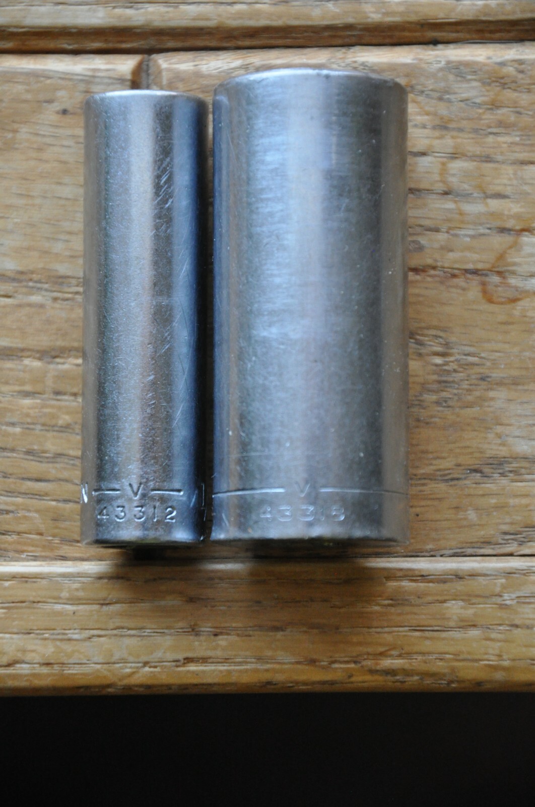 Craftsman 13/16″ 43318, 1/2″ 43312 socket 3/8″ dr. V series 12 point deep well