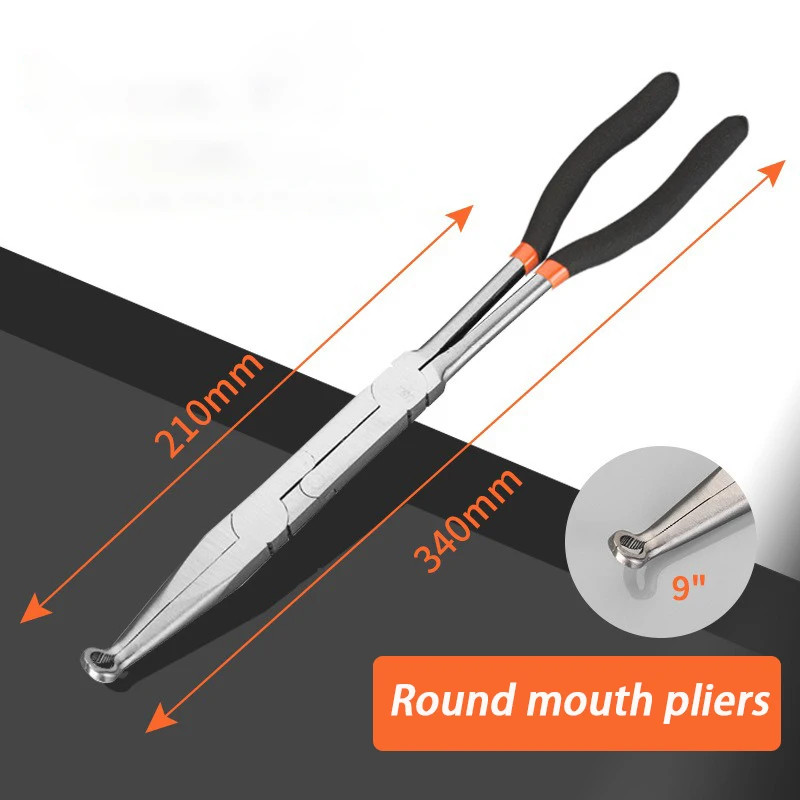 13 Inches Long Nose Pliers Professional Double Joint Flat Nose Pliers Tools