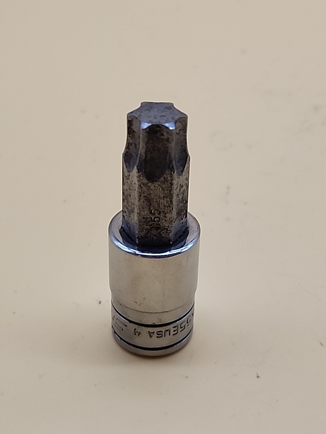Snap-on Tools 3/8″ Dr T55 Standard Torx Bit Chrome Socket Driver FTX55E USA