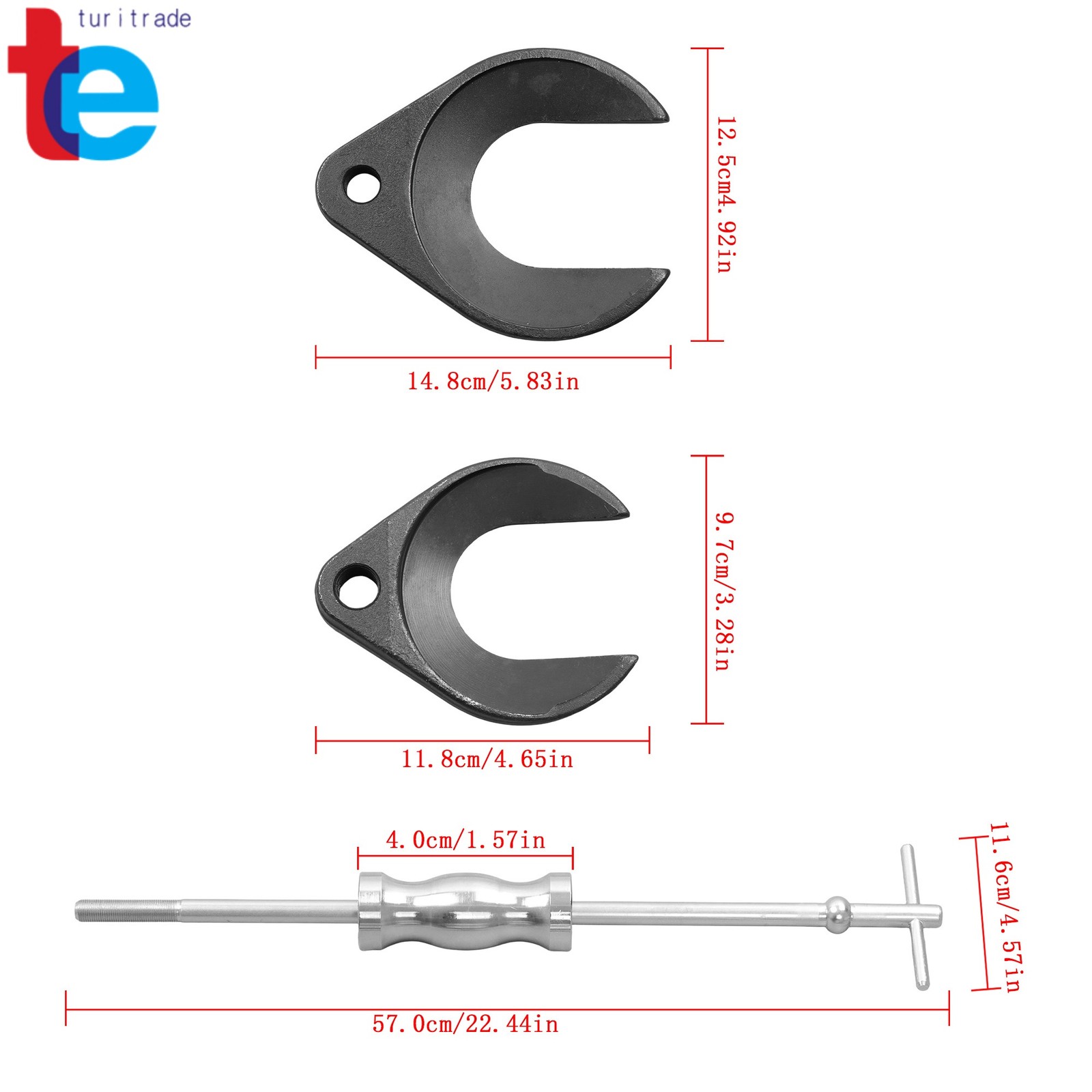 Inner CV Axle Removal Tool With Slide Hammer and CV Joint Puller Universal Set