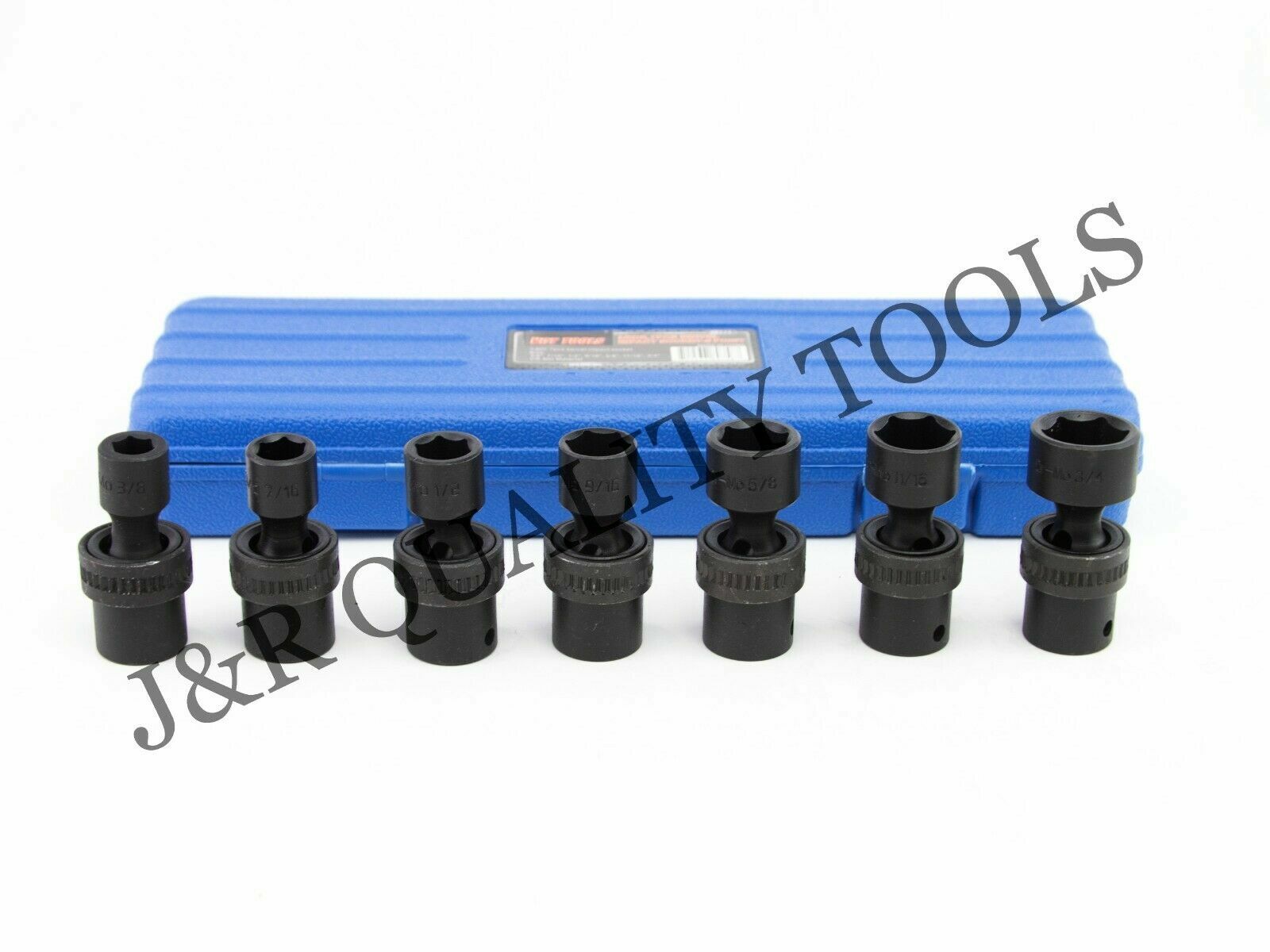 3/8″ Drive Universal Swivel Impact Socket Set CR molybdenum SAE 7PC
