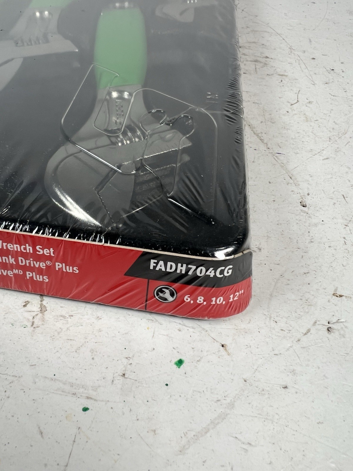 SNAP ON FADH704C G GREEN 6″ 8″ 10″ 12″ Flank Dr Plus Adjustable Wrench Set NEW