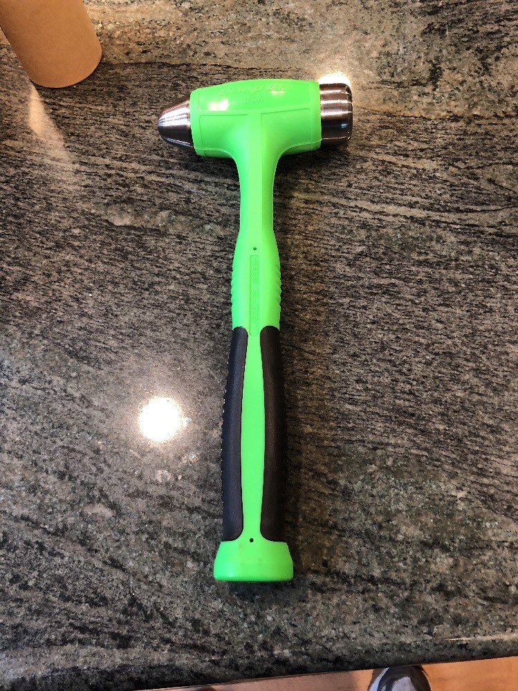 Snap On hbbd32g 32 ounce ball peen soft grip dead blow hammer green