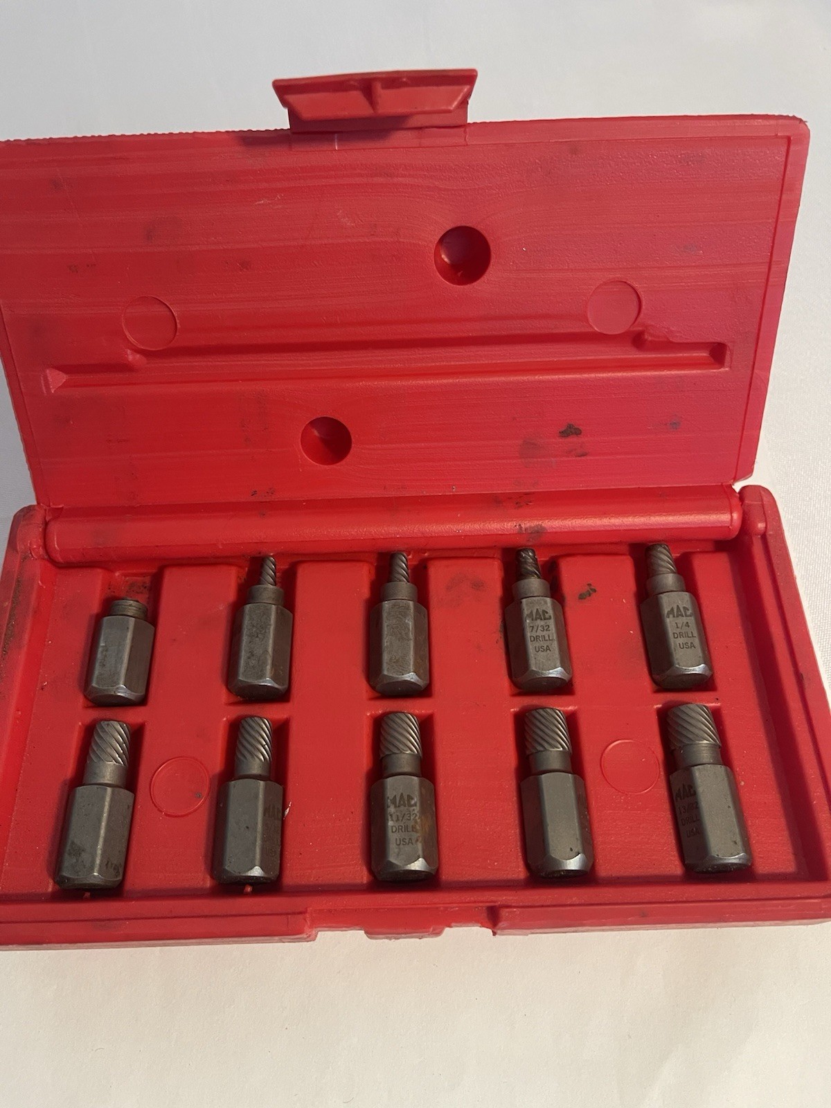 Mac Tools 10SE 10 PC Hexagonal Head Screw Extractor Set USA 1 Broken