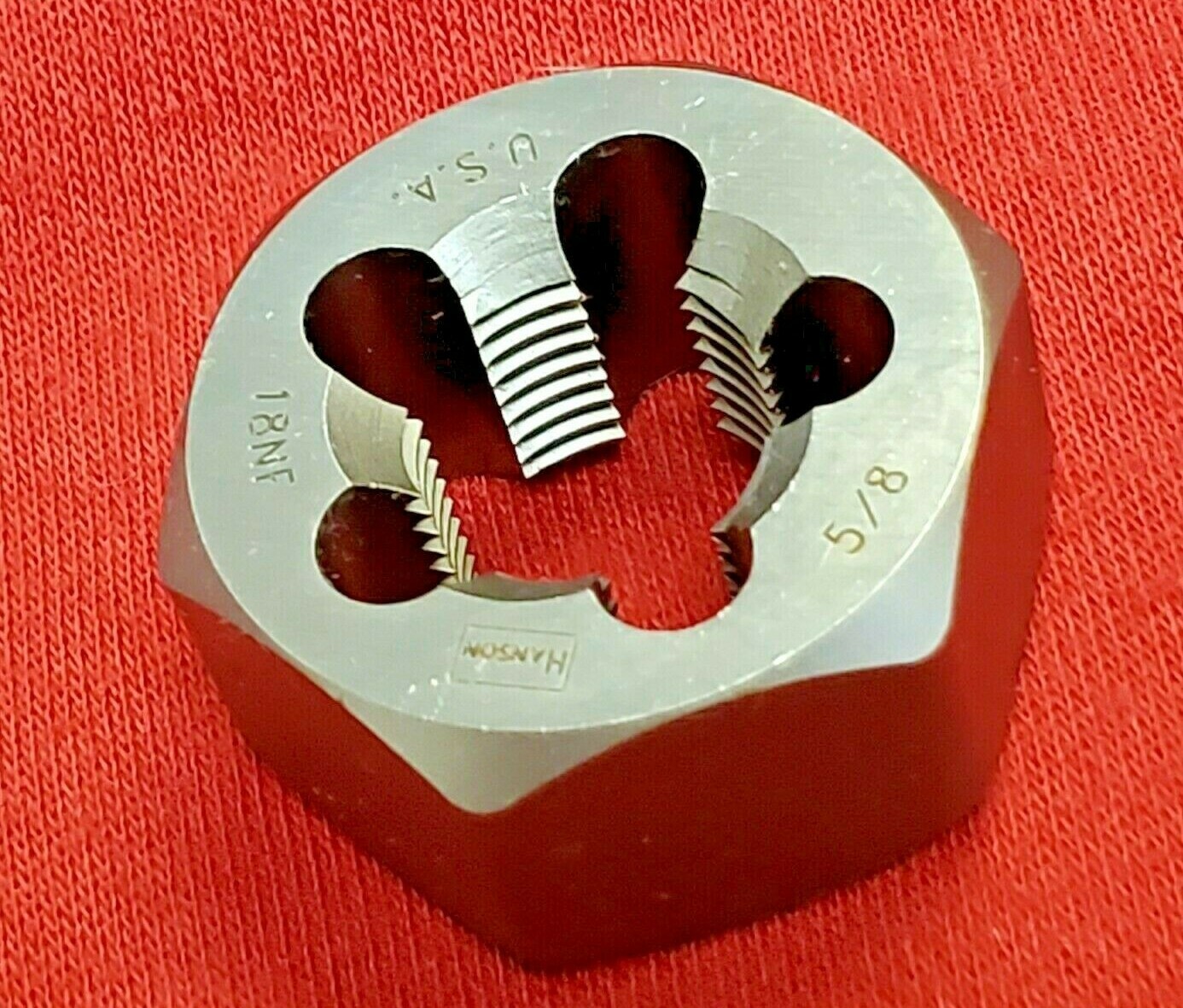 5/8-18 NF x 1-1/4″ Hex Die Irwin Hanson 7254 Rethreading CS