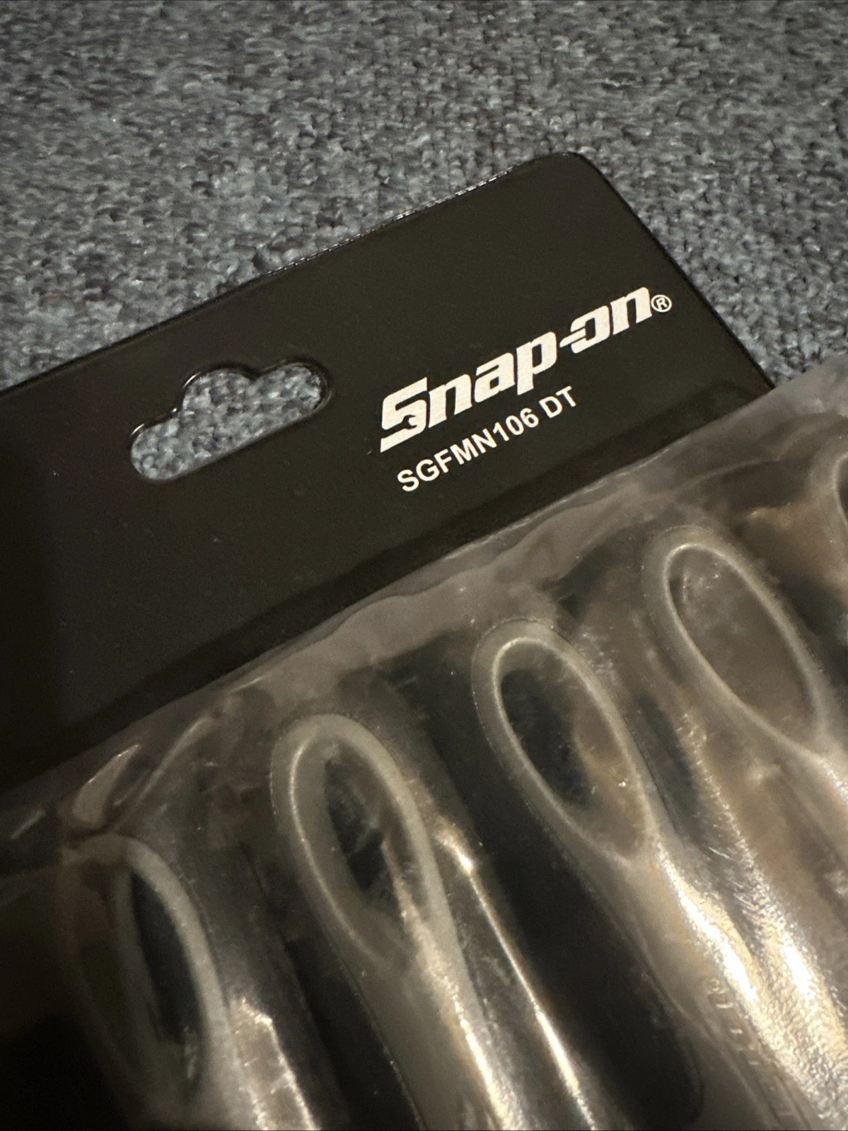 New Snap-on™ SGFMN106DT Grey 6-piece Soft Grip Handle Miniature File Set