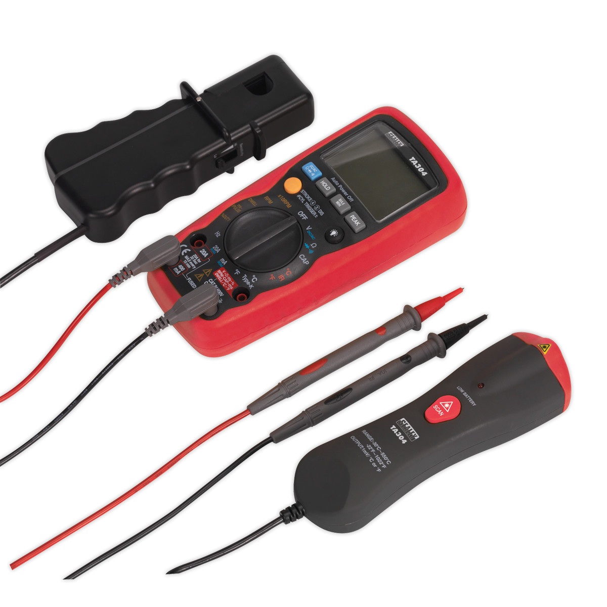Sealey TA304 Digital Automotive Analyser 15 Function with IC/IR