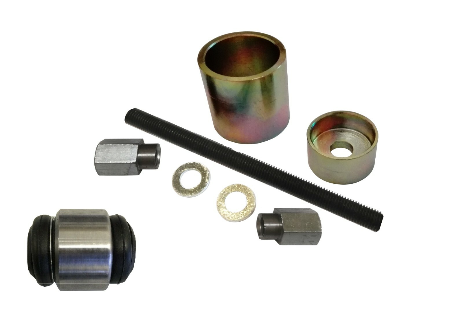 MERCEDES W124 REAR SUSPENSION TRAILING ARM BUSH ROSE JOINT REMOVAL INSTALL TOOL