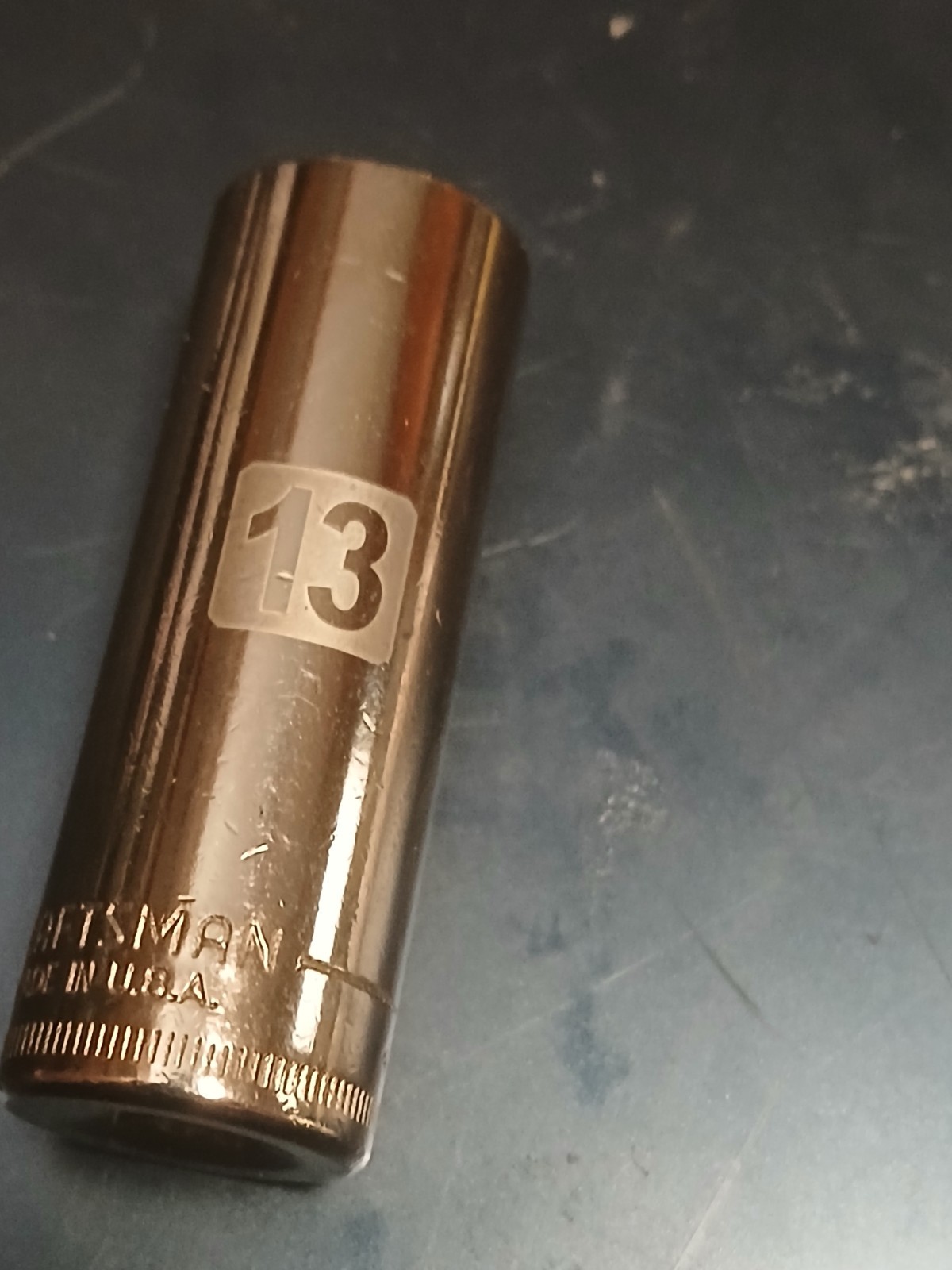Craftsman USA 13mm Deep Well Socket 6 Point 1/4″ Drive 45914 Easy Read