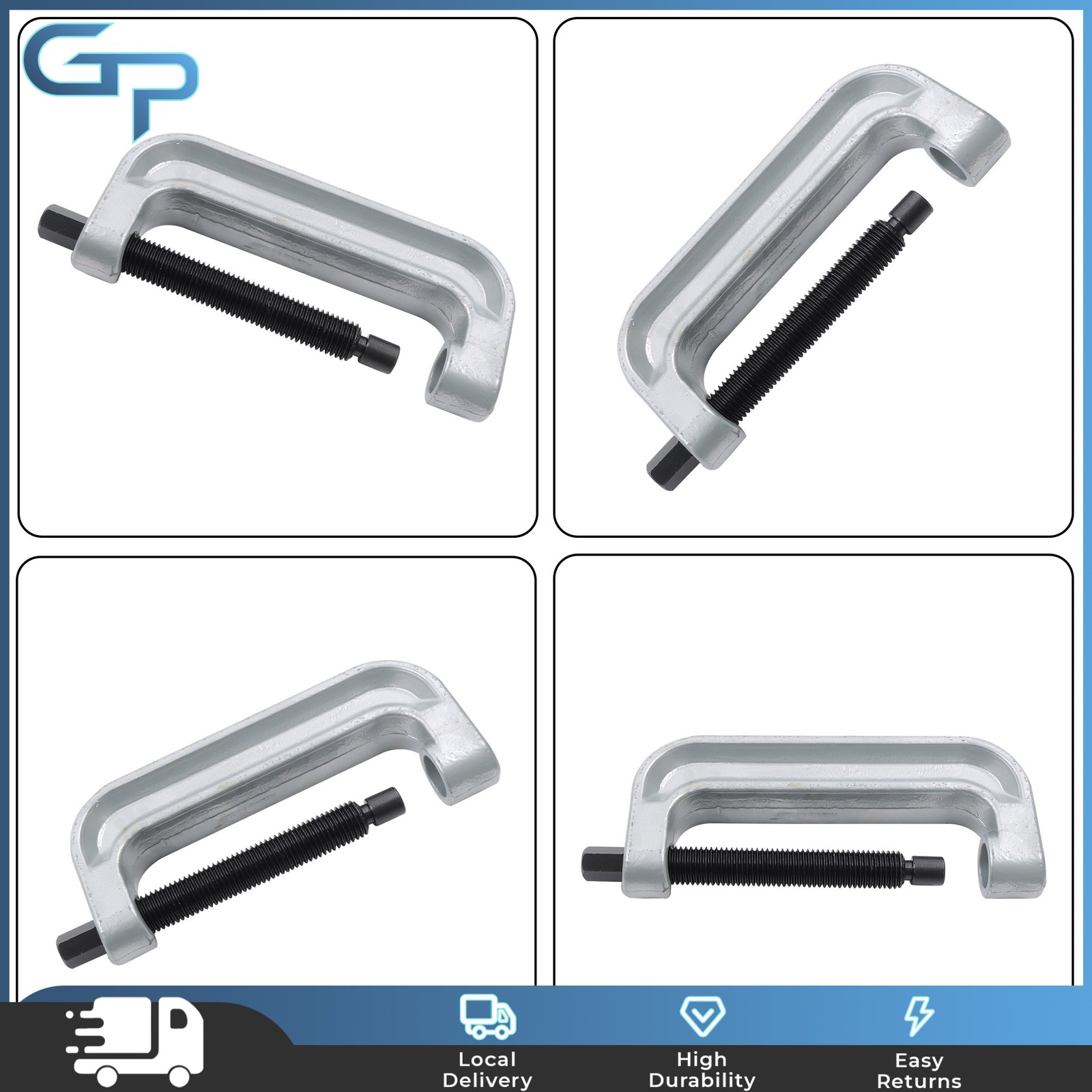 Gray Pneumatic Tool 78100 Goliath Ball Joint XL C-Frame Press New