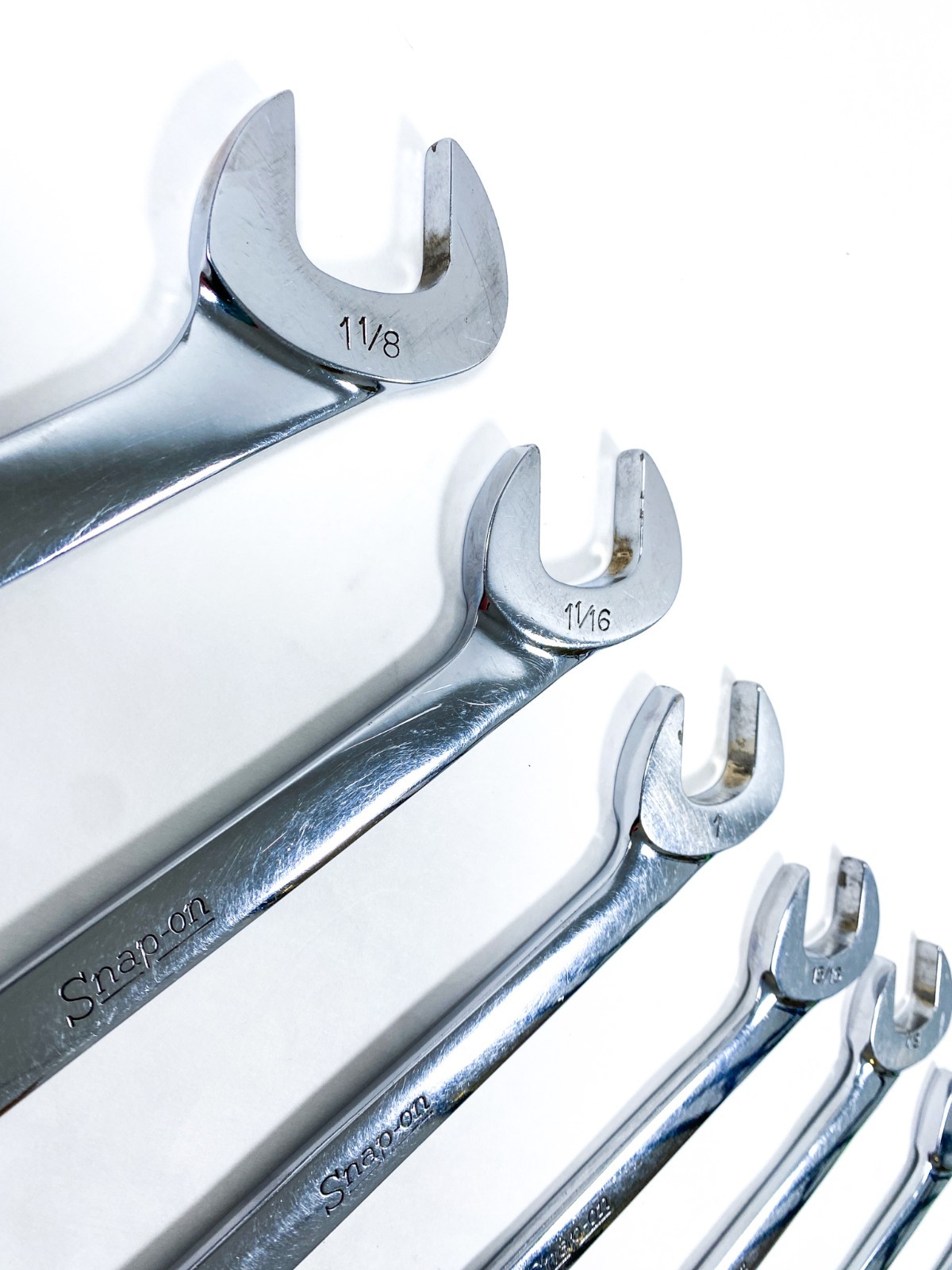 SNAP ON TOOLS USA 13-PIECE SAE 4 Way Open End Angle Wrench Set 3/8″ – 1-1/8″