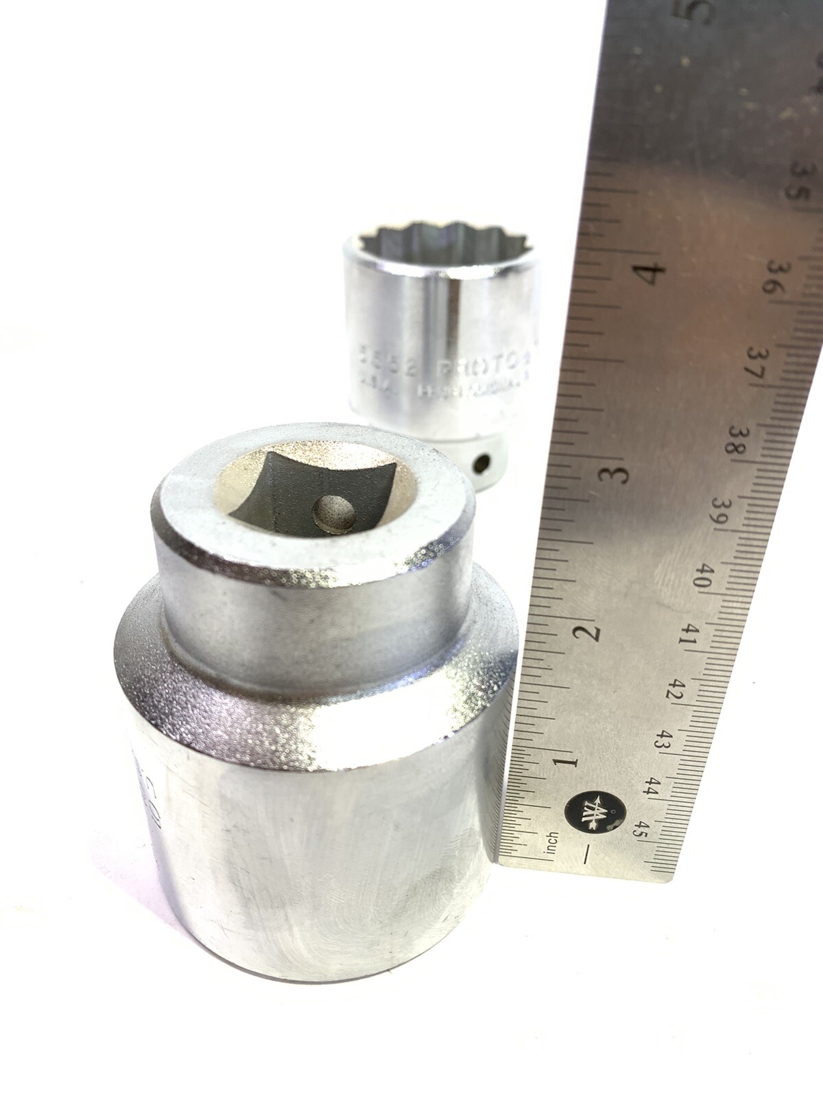Proto SAE 5552 1-5/8 & 5556 1-3/4 Inch Standard Socket 3/4 Drive 12 Point