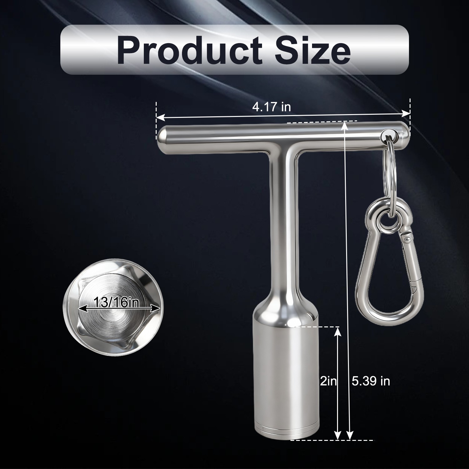 Stainless Steel Pentagonal Socket Wrench Tool for 1/2-13 Pentagon Head Bolt