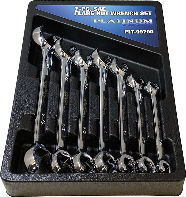 Platinum Tech 7pc SAE Flare Nut/ Line Wrench Set 1/4″ to 1″ #99700