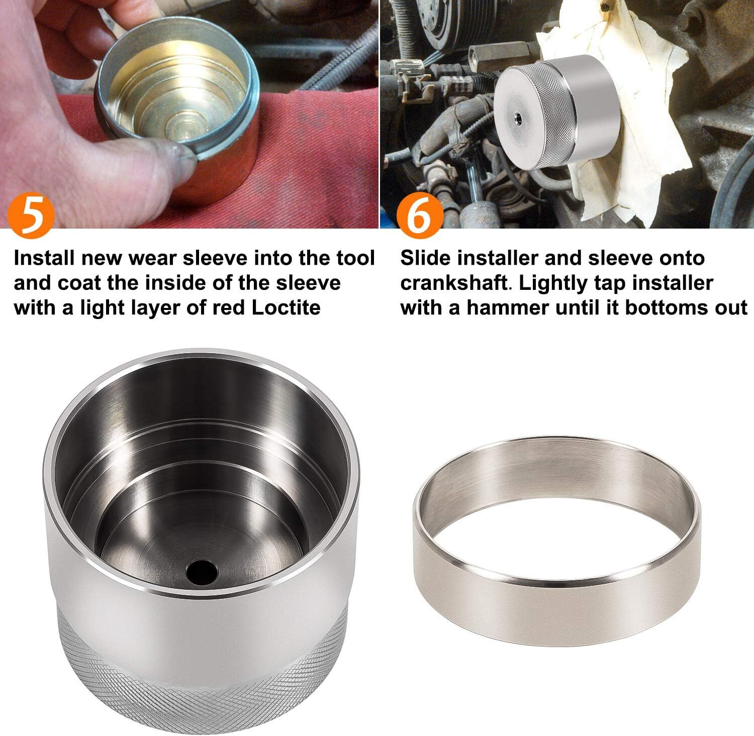 303-761 Ford 6.0L Powerstroke Front Crank Wear Sleeve Installer Kit Seal Tool
