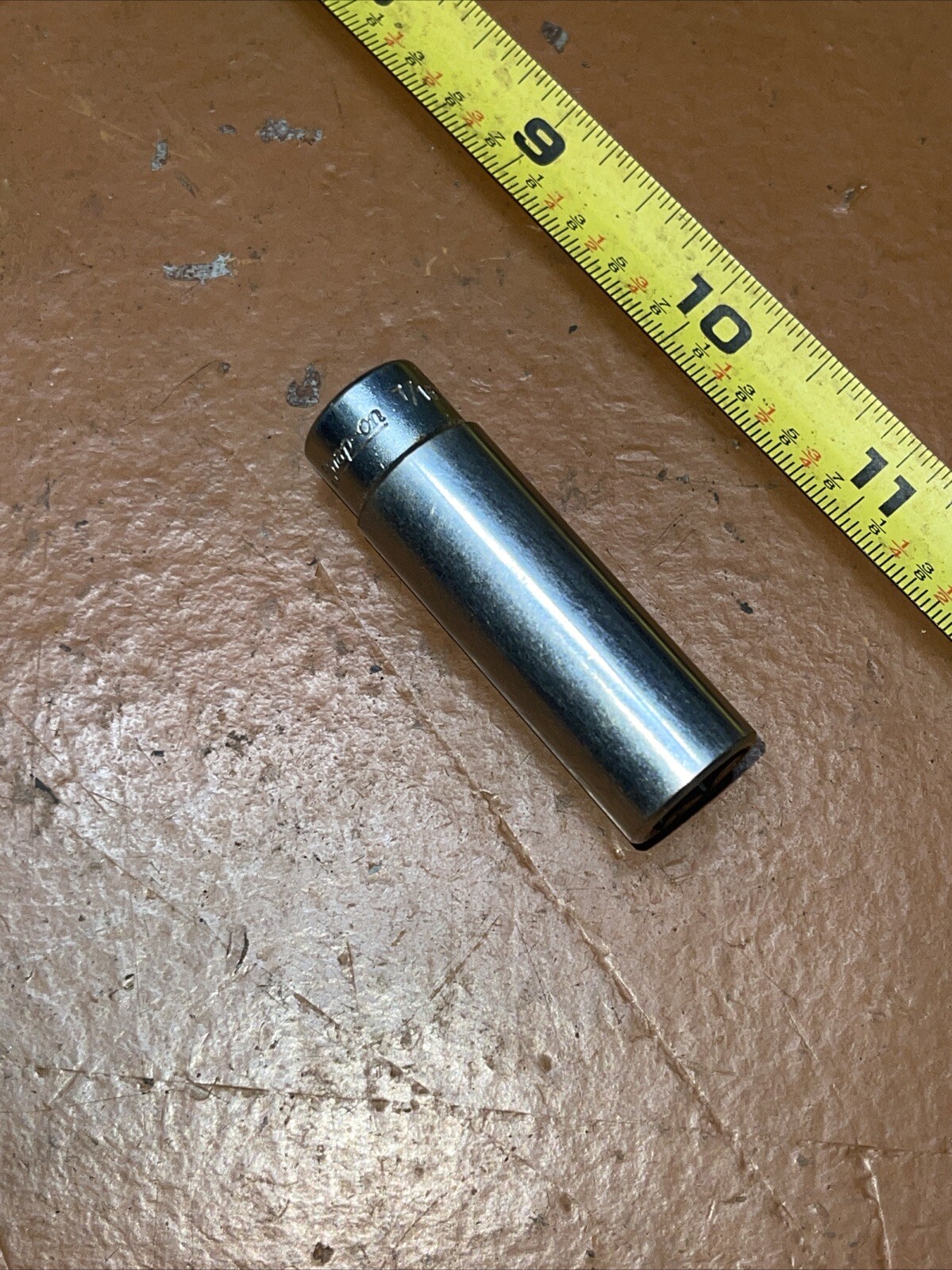 Snap on USA STM14 7/16 In SAE 1/4″ Drive 6 Point Deep Socket Vintage
