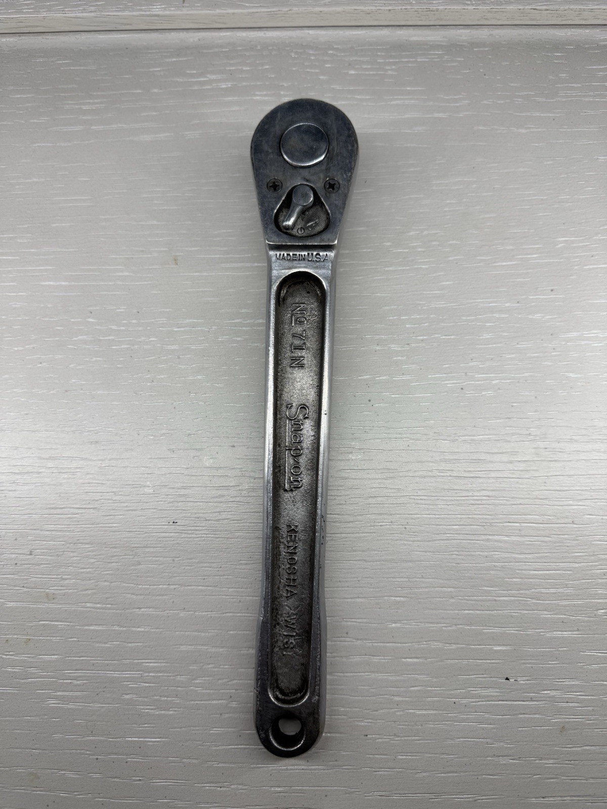 1945 Rare «Snap On No.7 1N Ratchet 1/2” Drive» ISSUE «G» GOVERNMENT