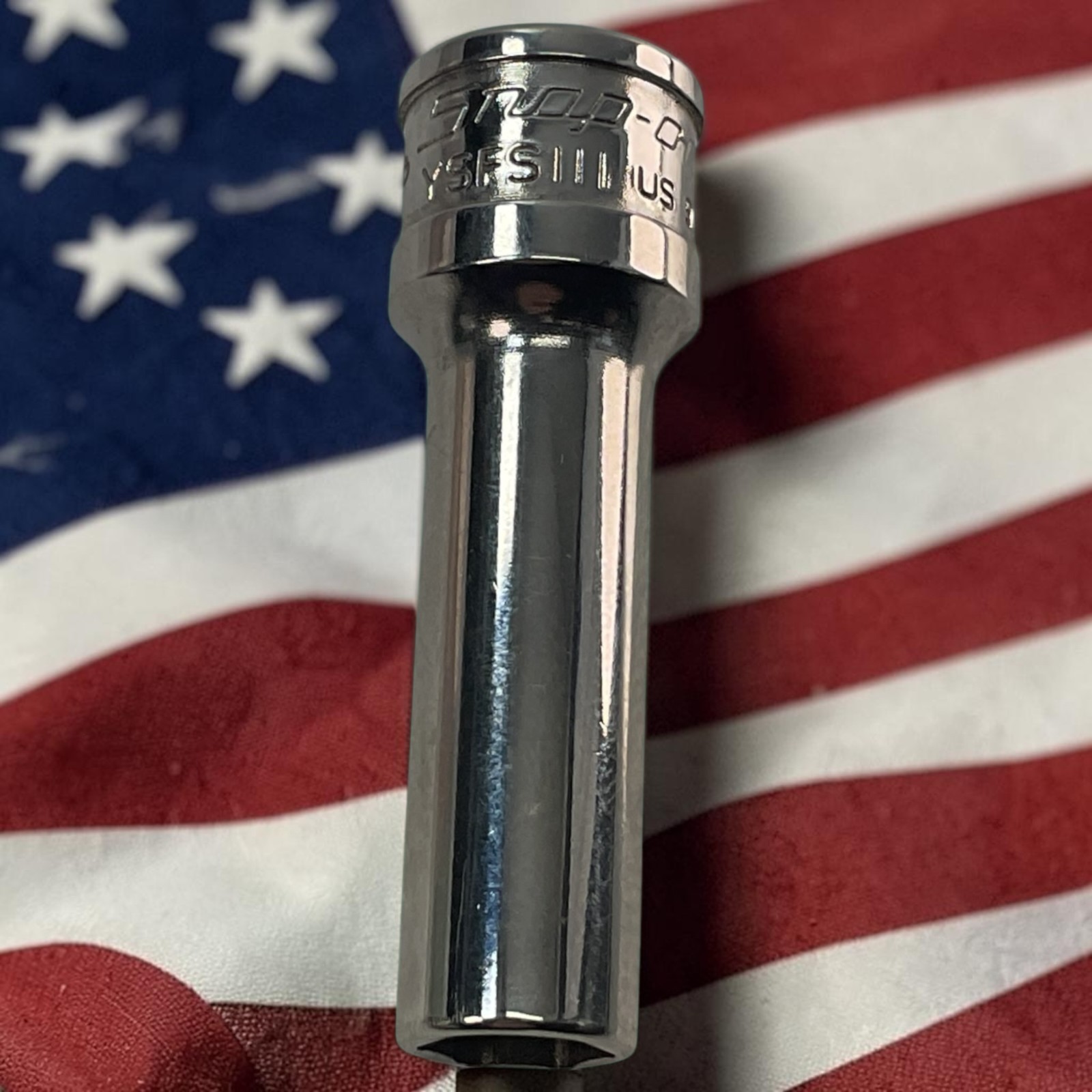 Snap-on Deep Socket 11/32″ 3/8″ Drive 6 Point YSFS111 Sold As Pictured Mechanic