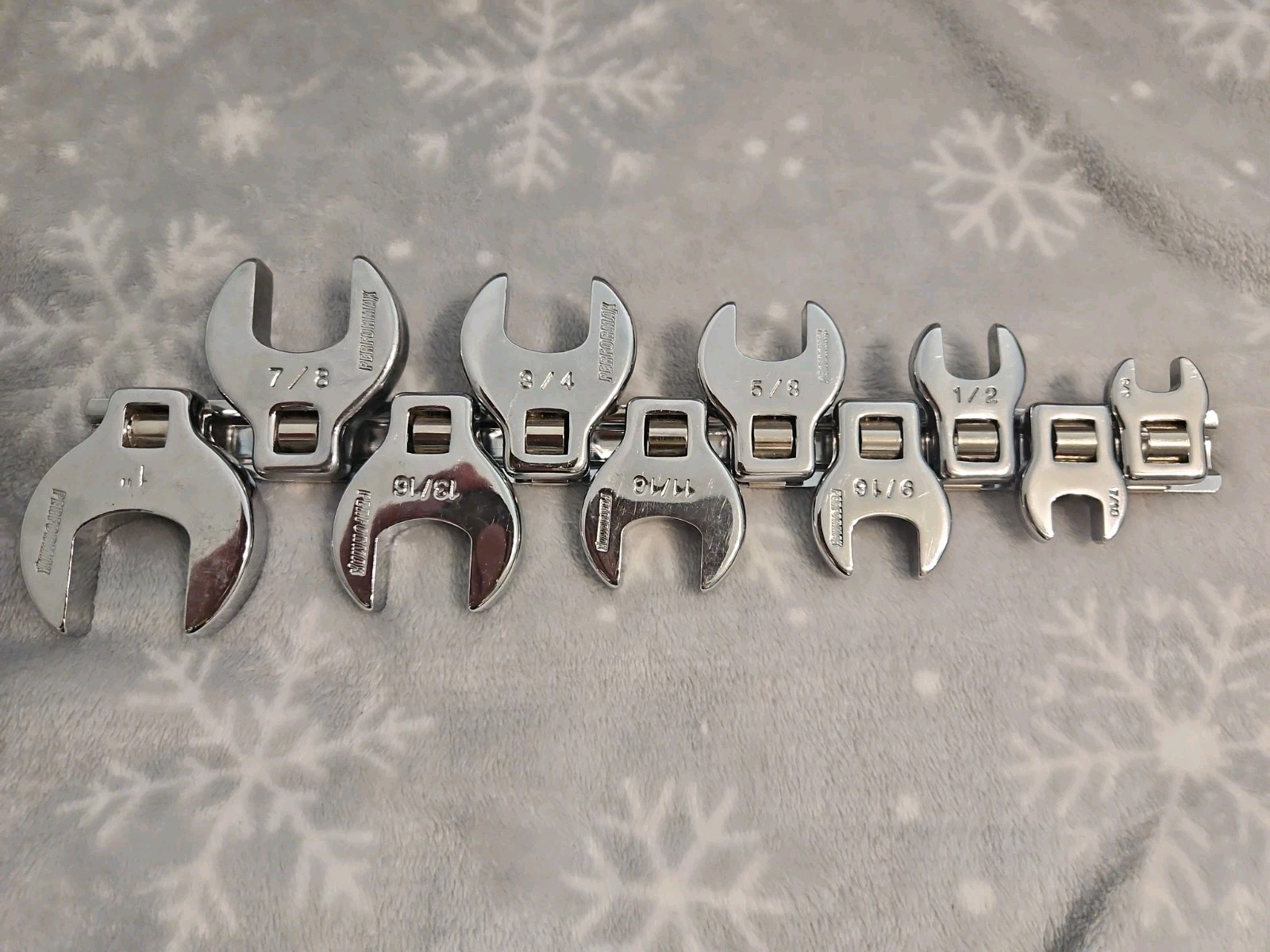 10 Performax 3/8″ Drive Crows Feet Wrench Heads 3/8″-1″