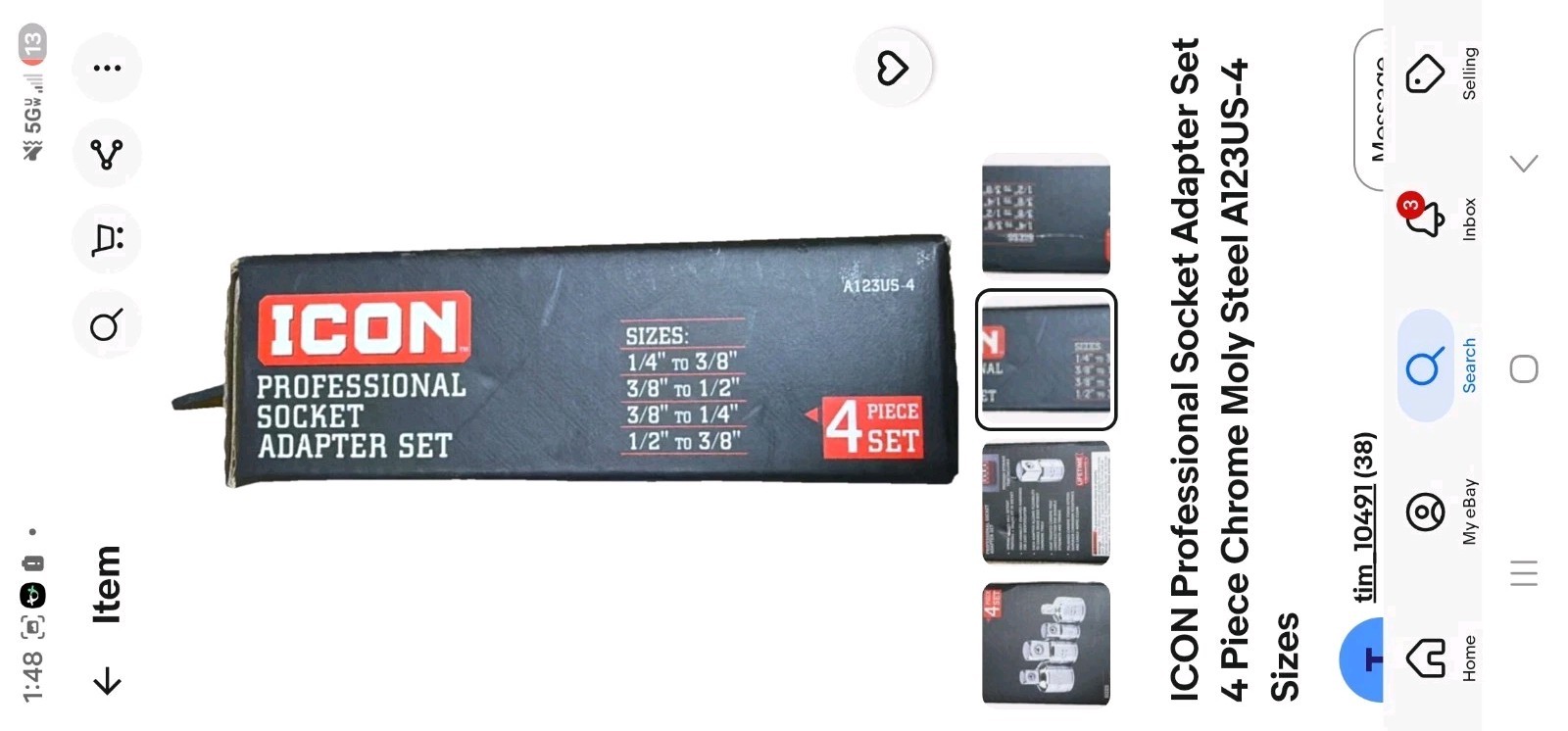 Icon Professional Socket Adapter Set (4-Piece)