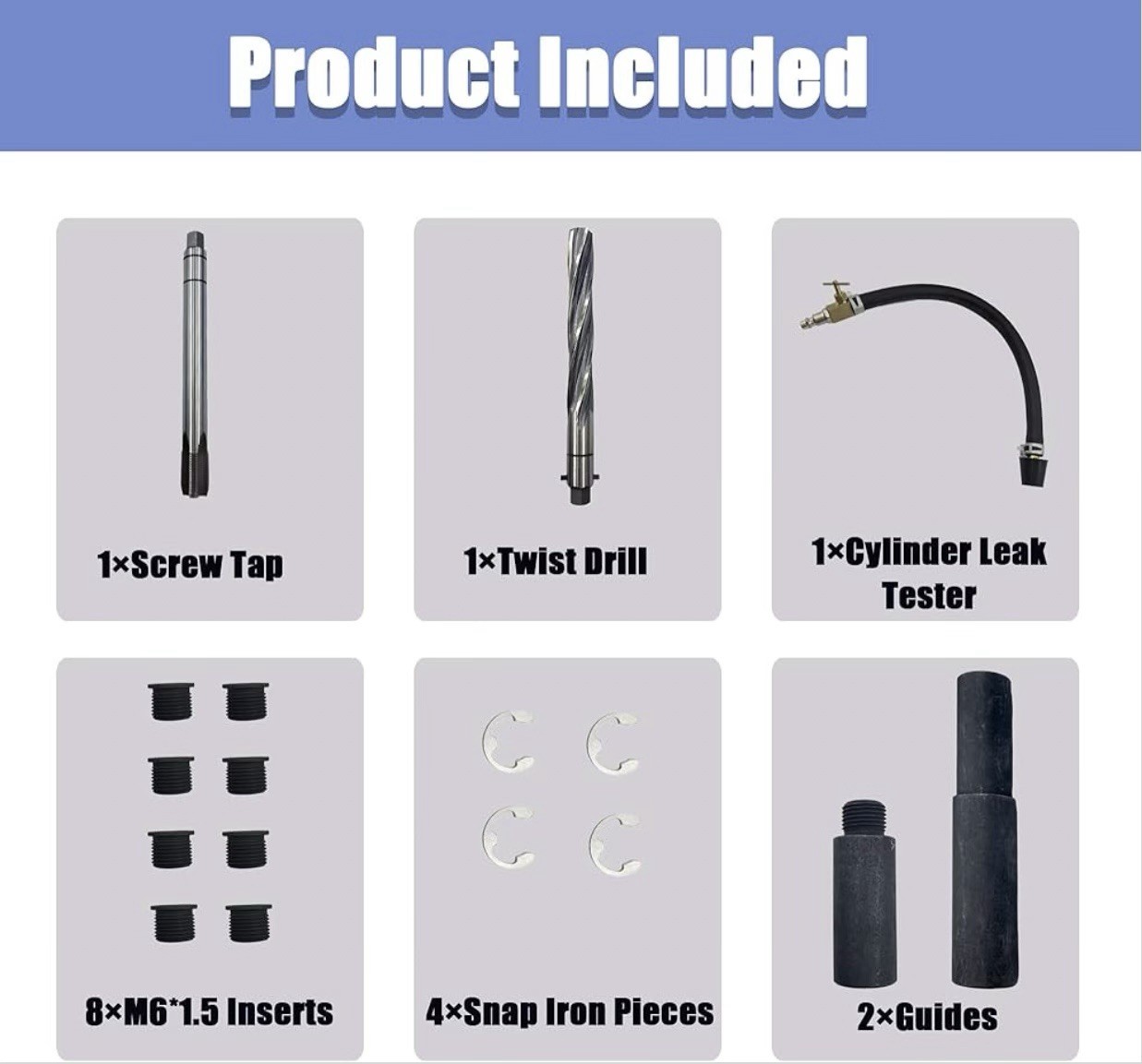 38900 Two Valve Tool Kit for Ford Triton Spark Plug Thread Repair Kit M14-1.25