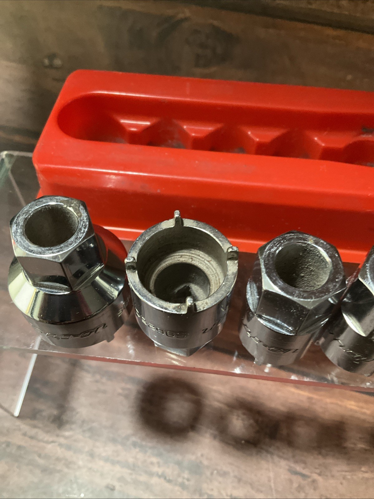 Snap-on 2006ANT 6 Pc Vehicle Antenna Nut Socket Set Chrome USA Rare EXCELLENT