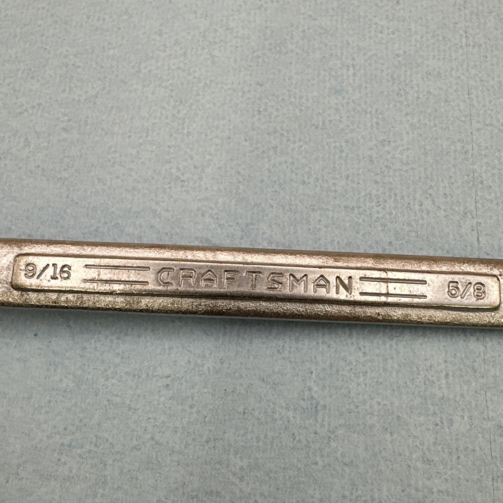 Craftsman Flying =V= 9/16″ x 5/8″ Double Box End Wrench USA Vintage