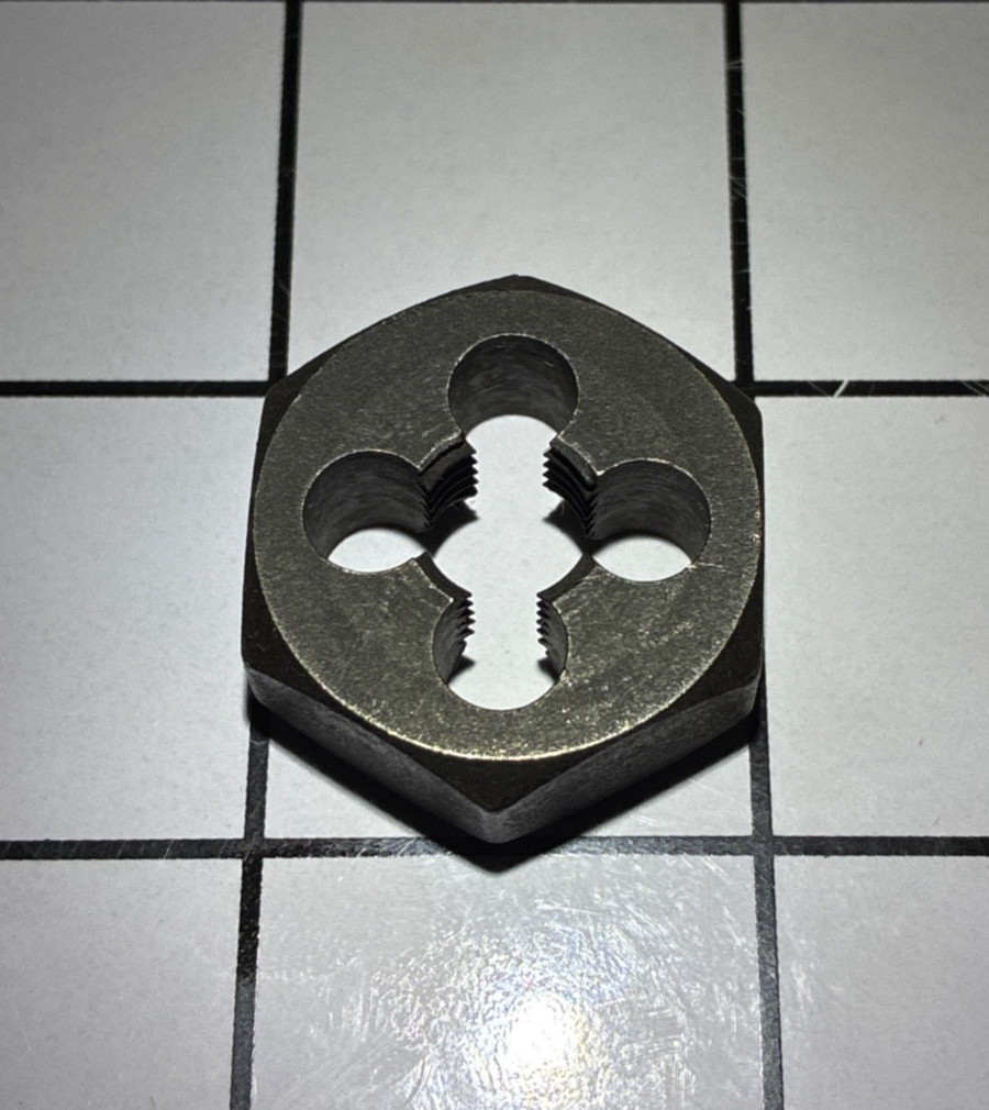 Bosch 10 Mm 1.25 X 1 In. Hex Metric Die 96331, 1609446889
