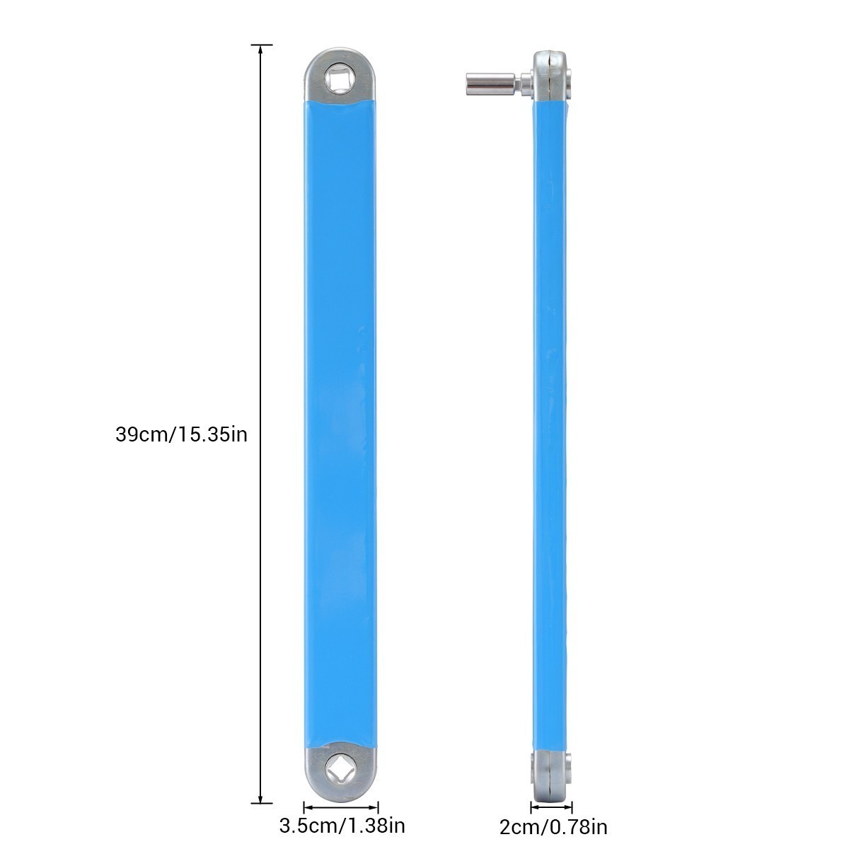 2 Pack Offset Extension Wrench Set Ratchet Spanner Wrench with Extender Shewubzu