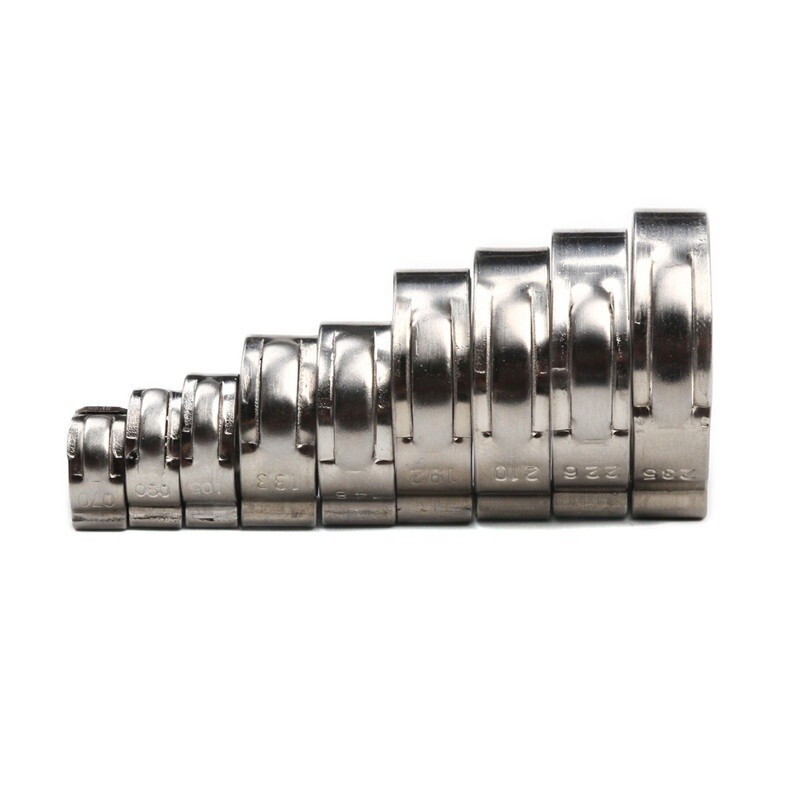 80X Assorted Hose Clamp Stainless Steel Ear Cinch Rings Crimp Pinch Set Pliers