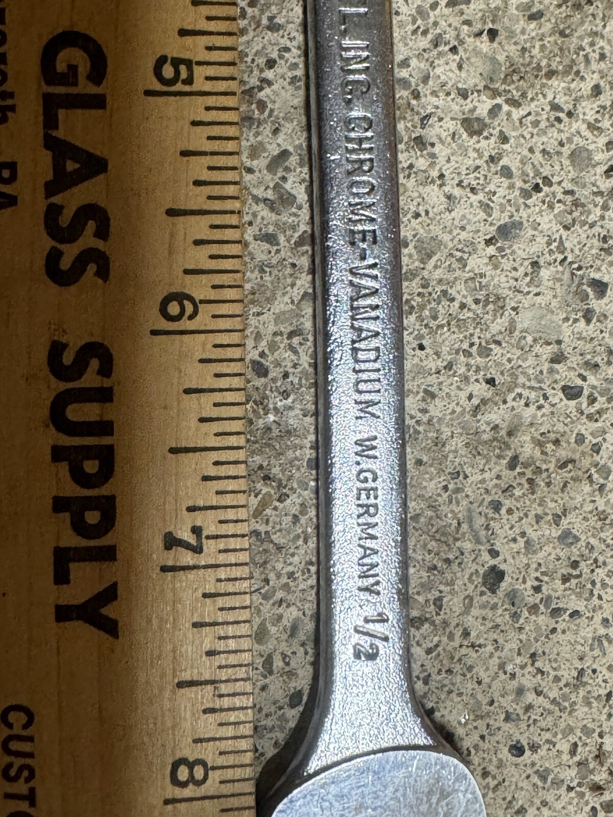 Peerless Wrench 7/16 1/2 Open End W. Germany Continental American 0e102