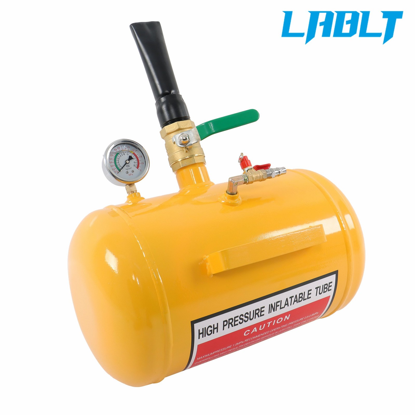 Heavy Duty Air Tire Bead Seater Blaster Seating Tool 5 Gallon 145PSI Yellow