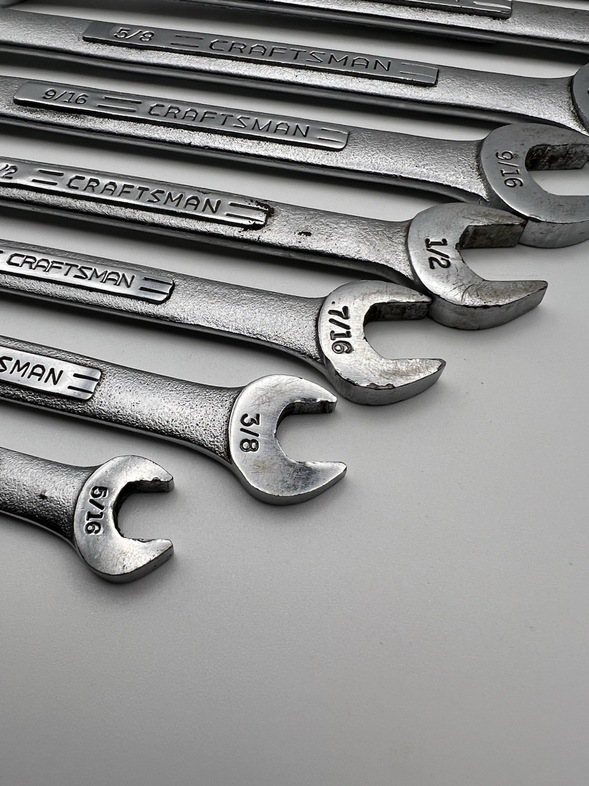 Craftsman 11 Piece SAE Combination Wrench Set -VV- & -V- 12Pt 5/16”-15/16” USA
