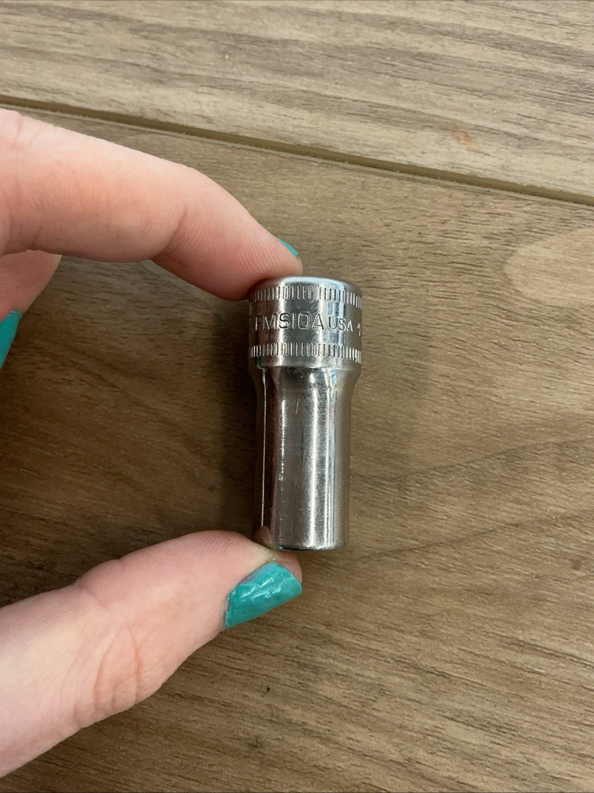 Snap-On FMS10A 10mm Metric 3/8″ Drive 12 Point Semi Deep Chrome Socket