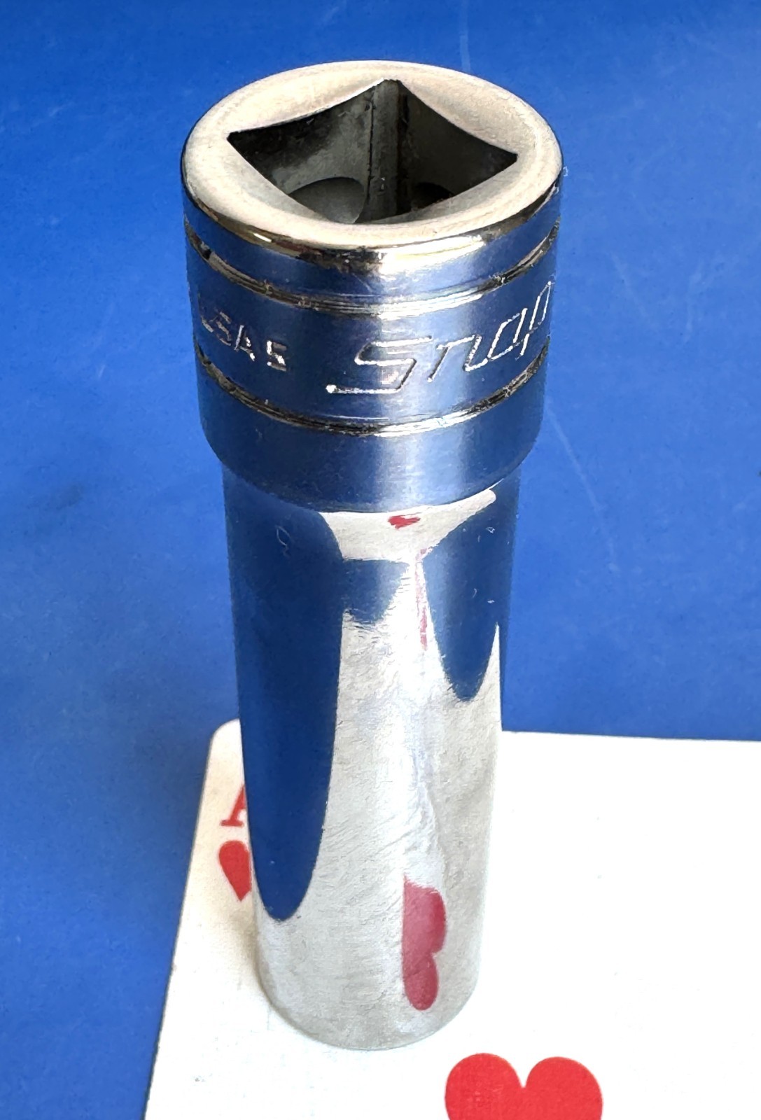 Snap-on tools 1/2″ drive SAE 9/16″ Deep Chrome 6-point Socket wrench TS181A NEW
